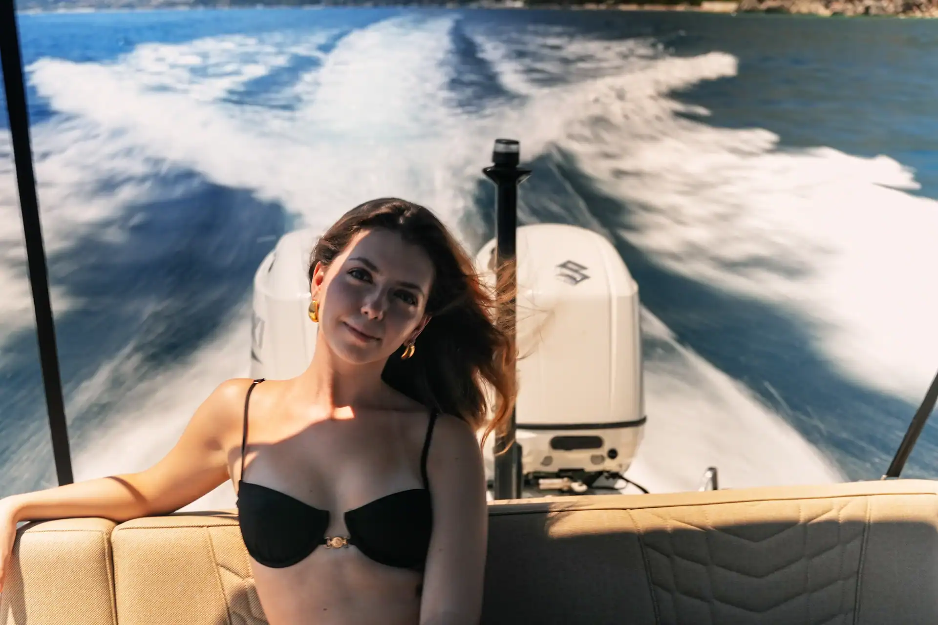 Guests aboard Emerald travelling on open water