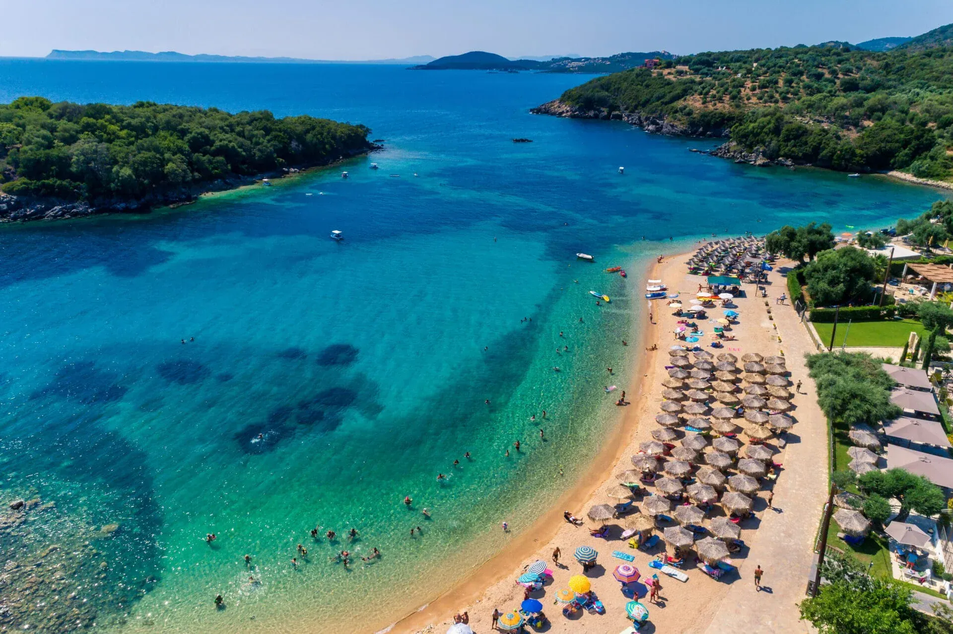A beach at Sivota on the Greek mainland